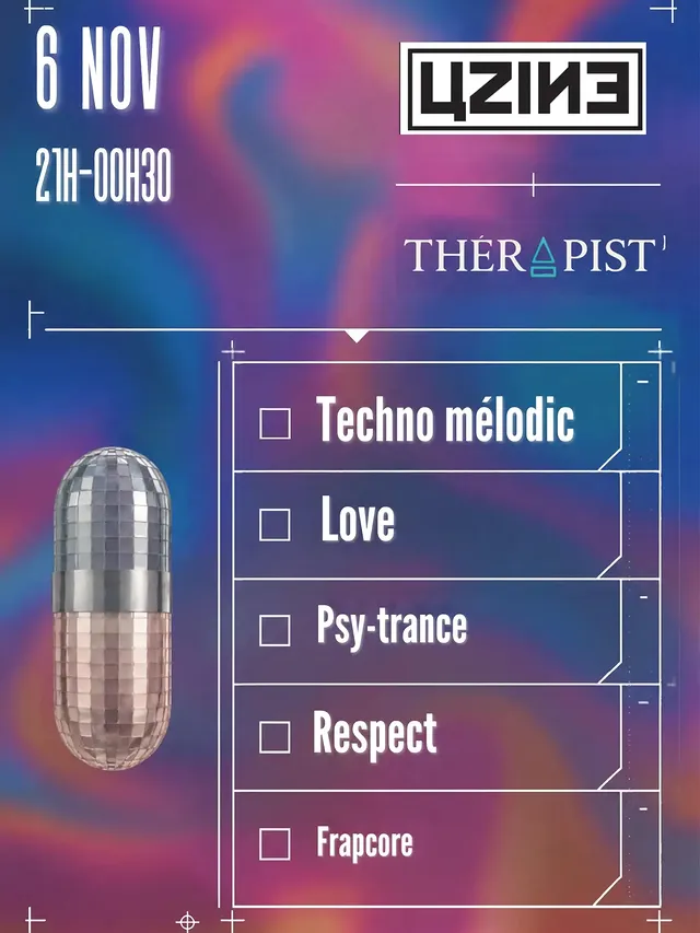 🗓️Vendredi 6 novembre Uzine * Théra_pist' Pour décompresser de ta semaine , L'Uzine nous accueille p